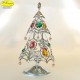 ALBERO DI NATALE ARGENTATO
