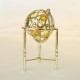 MAPPAMONDO GIREVOLE GOLD - Cm. 9,5 x 6 - Elementi SWAROVSKI