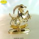 SEGNO ZODIACALE - CAPRICORNO GOLD - cm. 8x7 - Elementi SWAROVSKI