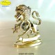 SEGNO ZODIACALE - LEONE GOLD - cm. 9x7 - Elementi SWAROVSKI