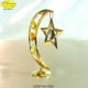 LUNA GOLD WITH STAR - 10 cm x 8 - Swarovski Elements