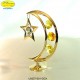 LUNA GOLD WITH STAR - 10 cm x 8 - Swarovski Elements