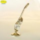 CHITARRA CLASSICA GOLD - Cm. 11 x 5,5 - Elementi SWAROVSKI