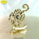 SEGNO ZODIACALE - SCORPIONE GOLD - cm. 8x9 - Elementi SWAROVSKI