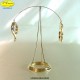 BEAR AND BALLOON REVOLVING STAND GOLD - cm. 15x3 - Swarovski Elements