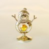 PUPAZZO DI NEVE GOLD - Cm. 6,5 x 5 - Elementi SWAROVSKI
