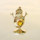 SNOWMAN GOLD - Cm. 6.5 x 5 - Swarovski Elements