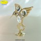 COLIBRI' GRANDE GOLD - cm. 10x11 - Elementi SWAROVSKI