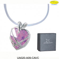 COLLANA GRANDE LACCIO SETA - cm. 4 X 3 (Pendente) - Elementi SWAROVSKI