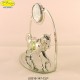 HORSE SILVER WITH SMALL METAL FRAME WITH APPLICATIONS SWAROVSKI CRYSTAL - Cm. 11 x 9