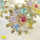 TRIPLE FLOWER GIANT GOLD - Cm. 25 x 23 - Swarovski Elements