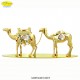 GOLDEN COUPLE OF CAMELS - cm. 20 x 7.5 - Swarovski Elements