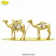 GOLDEN COUPLE OF CAMELS - cm. 20 x 7.5 - Swarovski Elements