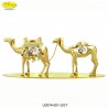 GOLDEN COUPLE OF CAMELS - cm. 20 x 7.5 - Swarovski Elements