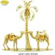 CAMELS COUPLE WITH PALM GOLD - Swarovski Elements