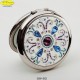 Specchietto argentato con Strass Sw. - D.cm.6,5