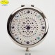 Silvered mirror with Strass Sw. - D.cm.6,5