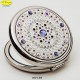 Silvered mirror with Strass Sw. - D.cm.6,5