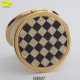 MIRROR CHESSBOARD DIOR.CON STRASS SW. - D.cm.6,5