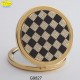 MIRROR CHESSBOARD DIOR.CON STRASS SW. - D.cm.6,5