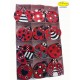 Pcs. 12 portaconfetti LADYBIRD RED