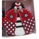 Pcs. 12 portaconfetti LADYBIRD RED