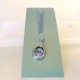 SILVER BOOKMARK. cm.4 X 2.5 (pendant) - Swarovski Elements