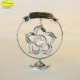 FLOWER 25th ANNIVERSARY SILVER - Cm. 8.5 x 7 - Swarovski Elements