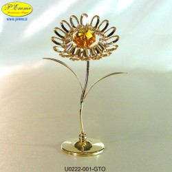 GIRASOLE GOLD - cm. 10x6 - Elementi SWAROVSKI