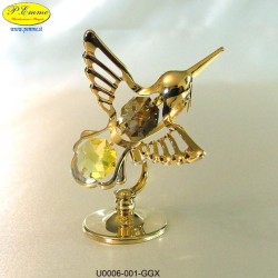 COLIBRI' GOLD - cm. 8x6 - Elementi SWAROVSKI