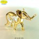 ELEFANTE MEDIO GOLD - cm. 7x5 - Elementi SWAROVSKI