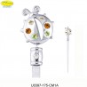 TAGLIACARTE CON COCCINELLA ARGENTATA - cm. 16 x 3 - Elementi SWAROVSKI