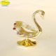 SWAN GOLD - Cm. 5.5 x 5 - Swarovski Elements