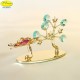 FARFALLA CON ALBERO GOLD - Cm. 11,5 x 7,5 - Elementi SWAROVSKI