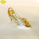 SCARPA CON TACCO ALTO GOLD - Cm. 8,5 x 4 - Elementi SWAROVSKI