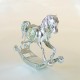 ROCKING HORSE SILVER - Cm. 10 x 9 - Swarovski Elements