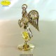 ANGELO CON CUORE GOLD - cm. 8x5 - Elementi SWAROVSKI