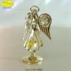 ANGEL WITH HEART GOLD - cm. 8 x 5 - Swarovski Elements
