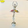 BALLERINA CLASSICA SILVER - Cm. 14 x 6 - Elementi SWAROVSKI
