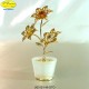 VASE FLOWERS SATIN 3 - cm. 13x8 - Swarovski Elements